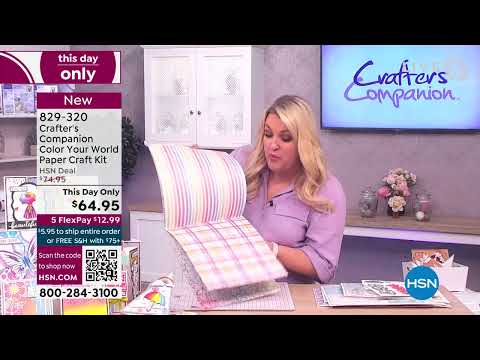 Crafter's Companion Color Your World Paper Craft Kit