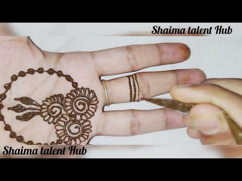 Simple and elegant Mehndi design