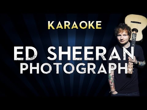 Ed Sheeran - Photograph | LOWER Key Karaoke Instrumental Lyrics Cover Sing Along
