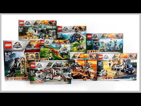 ALL LEGO Jurassic World Fallen Kingdom Compilation/Collection Speed Build