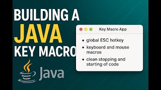 Download the video "Java Macro Tutorial (Part 2) – Global Key Listener + Multi-Threaded Mouse & Keyboard Automation"