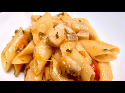 Pasta con pesce spada e pomodorini | Pronta con pochi ingredienti e pochi minuti