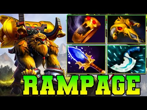 Rampage + Ultra Kills + 27 Kills Earthshaker Dota 2 Offlane Carry Pro Gameplay Item Build Guide 7.37