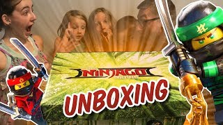 YouTube thumbnail: The Lego Ninjago Movie Box Opening!!