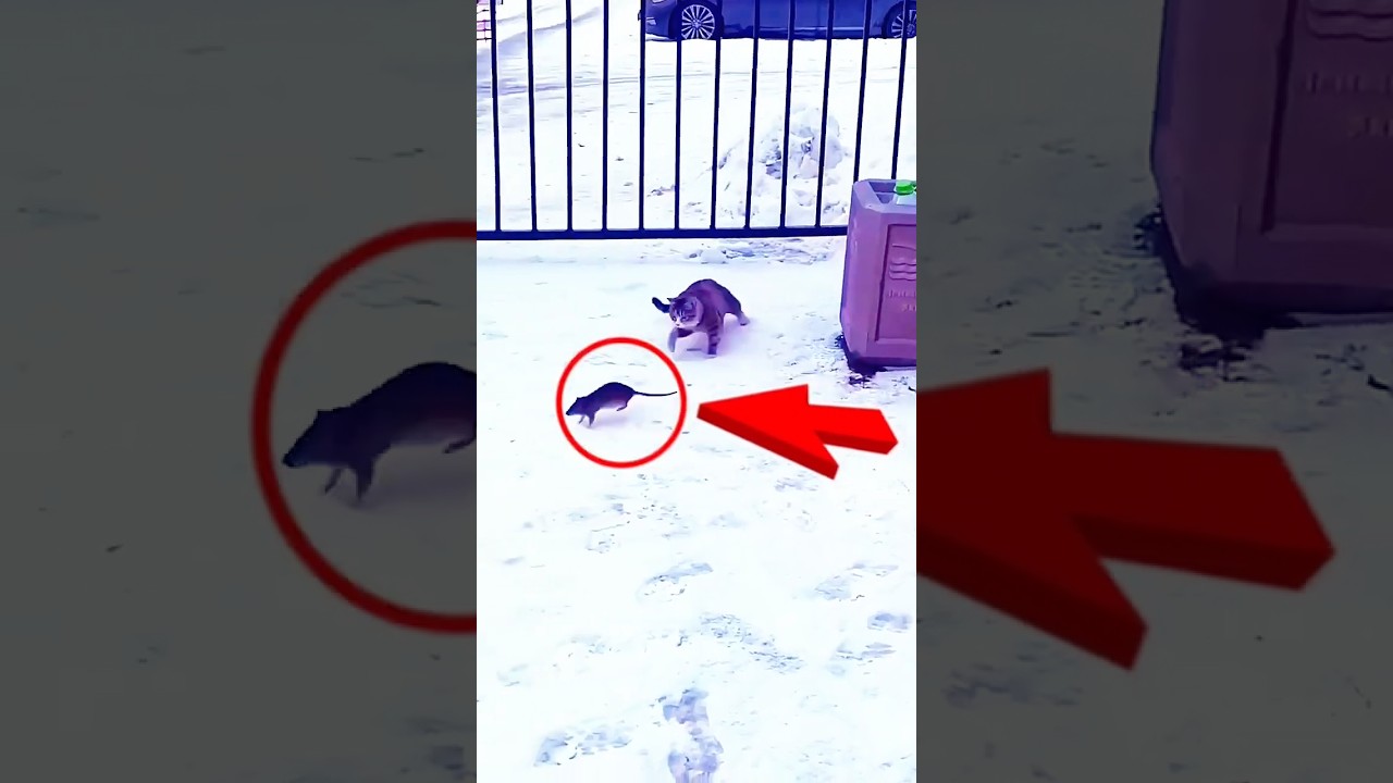 Cat vs Mouse😻😂 #shorts #shortsfeed #funnycat #catvsmouse #trapped #funnyanimals #catshorts #cat