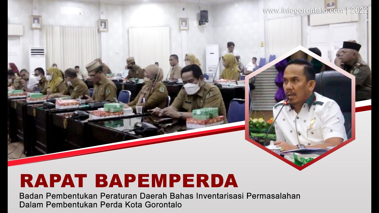 BAPEMPERDA DPRD Kota Gorontalo Bahas Inventarisasi Permasalahan Pembentukan Perda