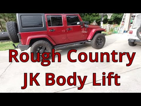 2013 Wrangler JK Rough Country 1 25 Body Lift Install