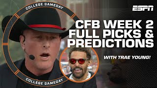 🚨 WEEK 2 GAMEDAY PICKS 🚨 Pat McAfee has Trae Young HYPED 🗣️ 'Gimme Oklahoma!' | College GameDay