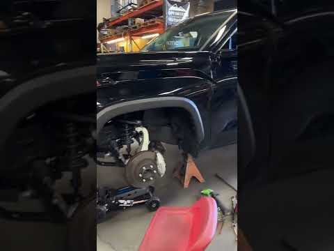 About to install a new suspension system on this new Tundra