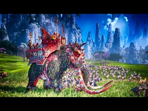 Grand Cathay vs Khorne - Land Battle - Total War WARHAMMER 3 Cinematic Battle