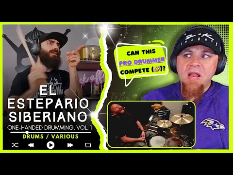EL ESTEPARIO SIBERIANO "One-Handed Drumming, Vol. 1"  // Audio Engineer & Pro. Drummer React