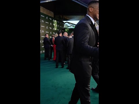Anthony Joshua and Usain Bolt Meet On The Green Carpet | Pho3nix Foundation | Sport with Purpose