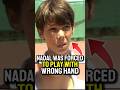 This is why Nadal plays with his wrong hand... #tennis #tennisnews