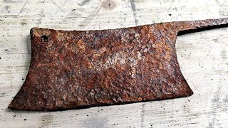 Rusted butcher's knife - Impossible Restoration
