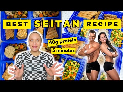 5 MINUTE SEITAN by Dani Taylor @VeganProteins / Batch Cooking My FAVOURITE Seitan Recipe!