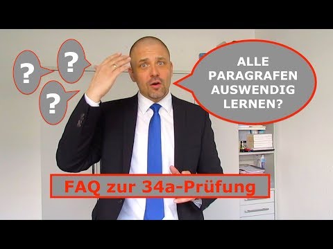 Muss man die Paragrafen auswendig lernen? FAQ zur 34a-Prüfung