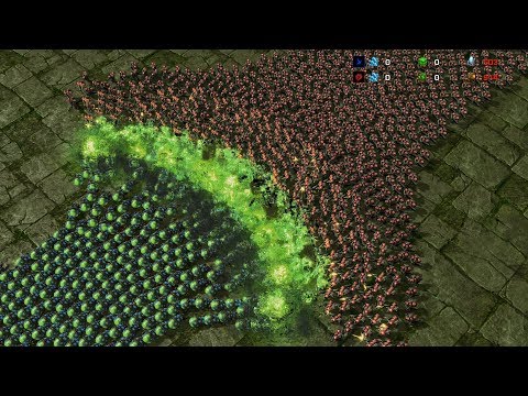 5000  BANELINGS vs 5000 MARINES - Starcarft 2 MASSIVE Battle