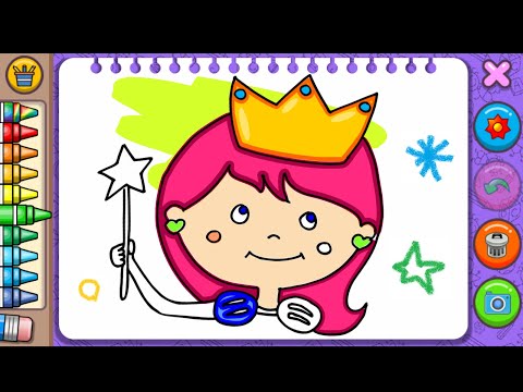 Princess Coloring Book & Games Video