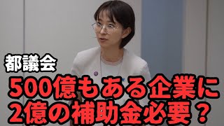 【都議会】2億円の補助金は本当に必要？【スタートアップ戦略推進本部】【日本版DOGE】