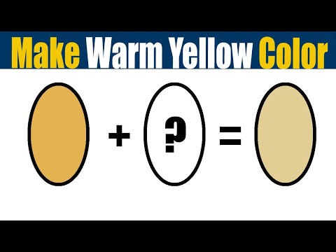 How To Make Warm Yellow Color - What Color Mixing To Make Warm Yellow