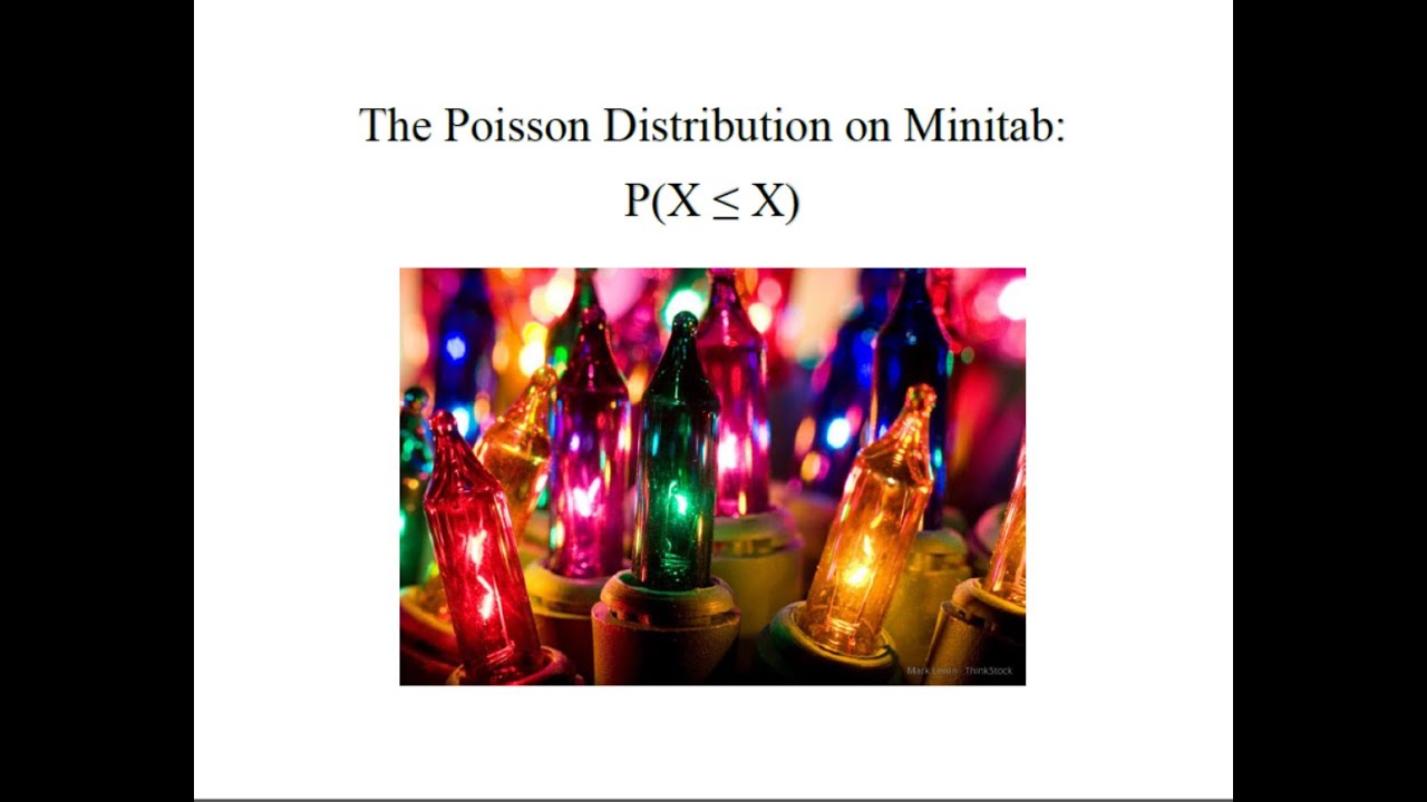 Statistics: Poisson Distribution Less than or equal to X using Minitab