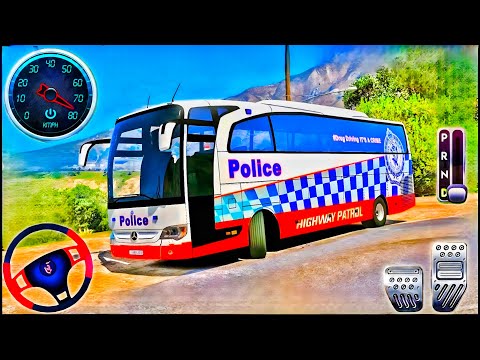 Police Bus Driving Simulator - Ultimate Cop Bus Prisoner Transporter Driver - Android GamePlay #2