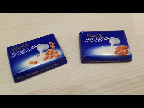Lindt Milch Nuss Lait Nosittes Chocolate Unboxing