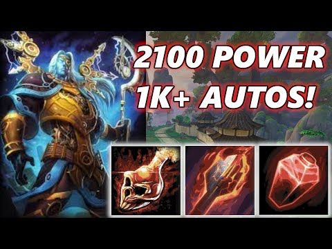 2100 POWER CHRONOS DOES 1K DAMAGE AUTOS! - Season 10 Masters Ranked 1v1 Duel - SMITE