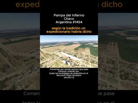 Pampa del Infierno, Chaco desde el Microsoft Flight Simulator #pampadelinfierno #chaco #msfs