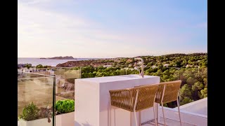 Stunning new build Ibiza villas with beautiful sea views at walking distance from the beach in Cala Tarida