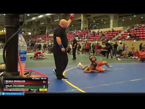 88-93 Lbs Round 3 - Reana Spangler, KS Vs Halia Callahan, KS Da4d