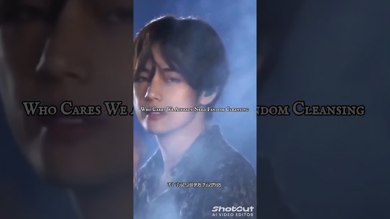 Finally Fandom got clean ✨🖤 #armykpop #bts #btsmember #taehyung