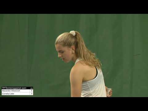 Cornelia Lister VS Alexandra Viktorovich - Semifinal, TP/Tennismagasinet Open