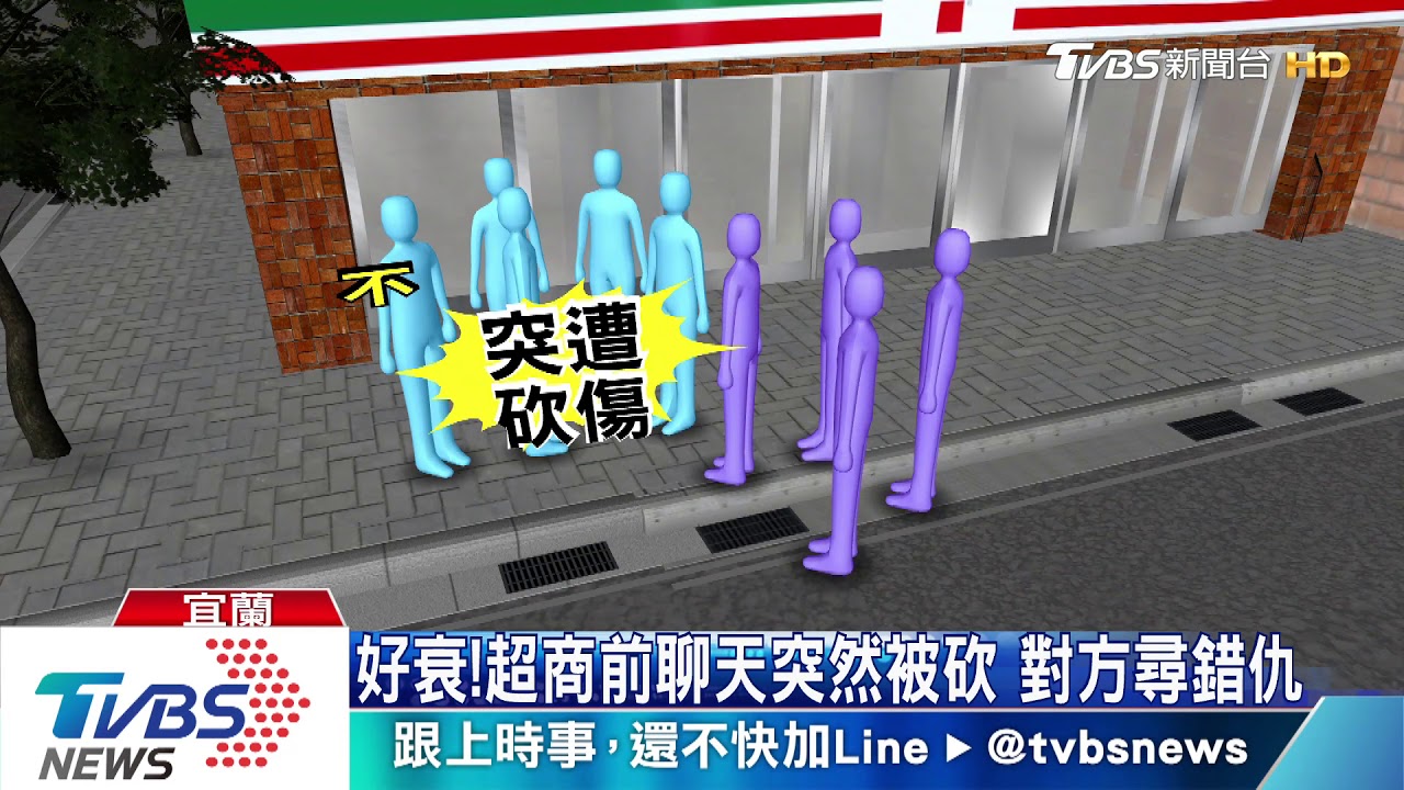 好衰！超商前聊天突然被砍　對方尋錯仇