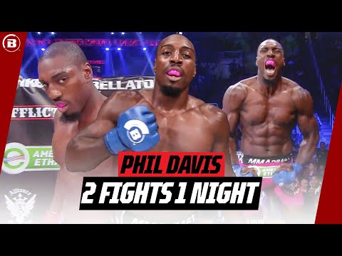 TWO FIGHTS IN ONE NIGHT! 😲 | Phil "Mr Wonderful" Davis' fights TWICE on his Bellator debut 💥