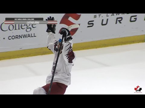 2022 World Junior A Challenge: Latvia vs Sweden, Preliminary Game