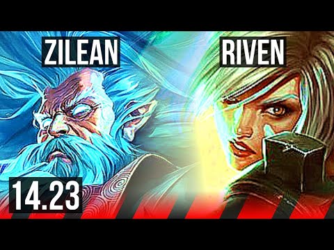 ZILEAN vs RIVEN (TOP) | KR Diamond | 14.23