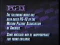 HBO PG 13 Rating CC Bumpers 1987
