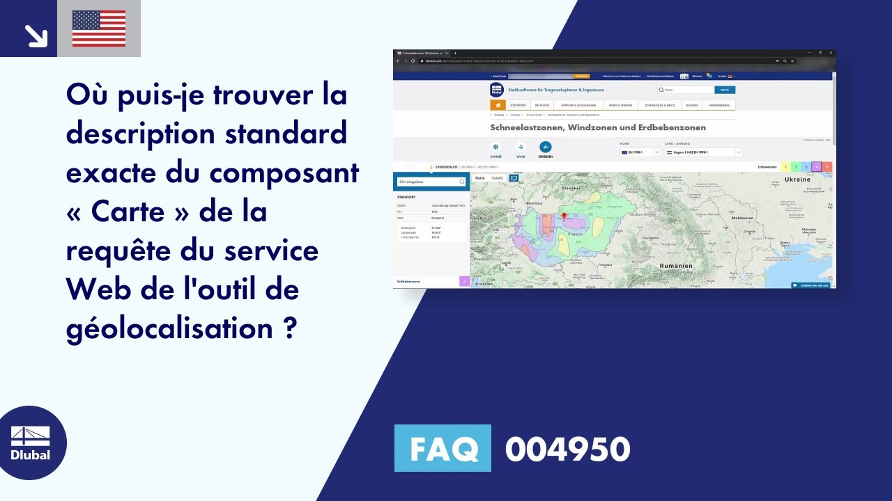 FAQ 004950 | Où puis-je trouver la description standard exacte du composant « Carte » de la géolocalisation...