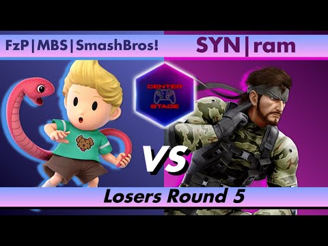 Center Stage #48 - FzP MBS SmashBros! (Lucas) vs SYN ram (Snake) - Super Smash Bros Ultimate SSBU