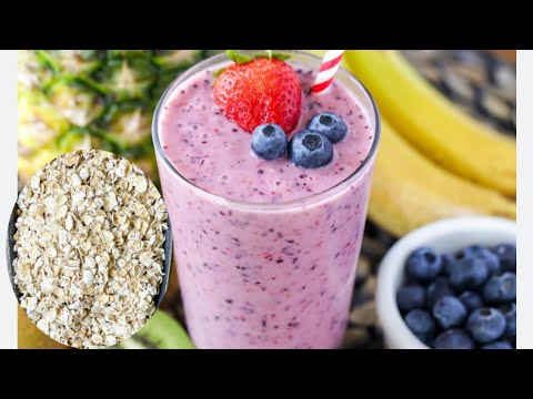 How to make fruit smoothie with Oatmeal