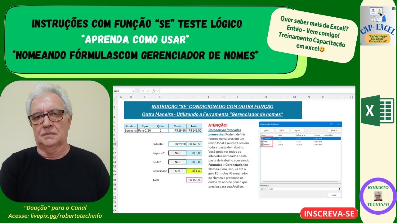 🐦‍🔥COMO USAR AS INSTRUÇÕES DA FUNÇÃO "SE" * GERENCIANDO INTERVALOS NOMEADOS!🔥