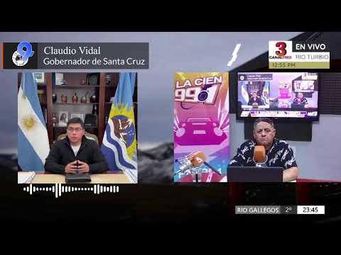 📌 Entrevista al gobernador Claudio Vidal con Canal 3 de Río Turbio