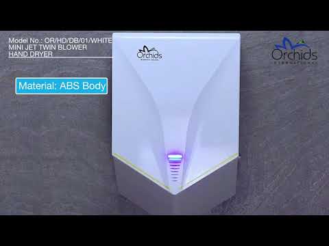 White orchids mini jet twin blower hand dryer