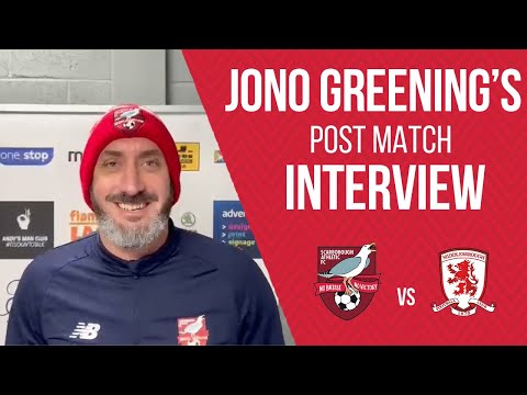 🎥 | POST MATCH INTERVIEW - JONO GREENING vs Middlesbrough U23's