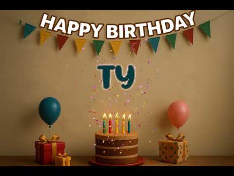 Ty’s Happy Birthday Song 🎈 | Custom Track by XBirthdays for Kids & Adults