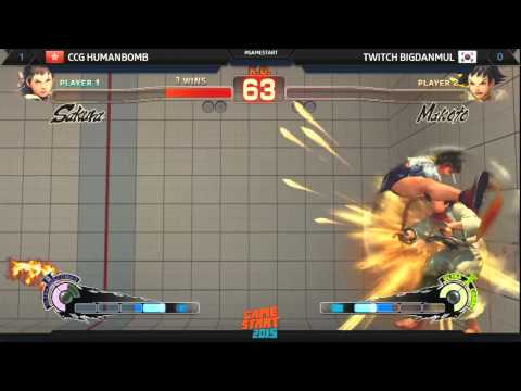 Double Elimination - Pool 5 Winners - CCG Humanbomb(Sakura) vs KOK(Sagat/eRyu)