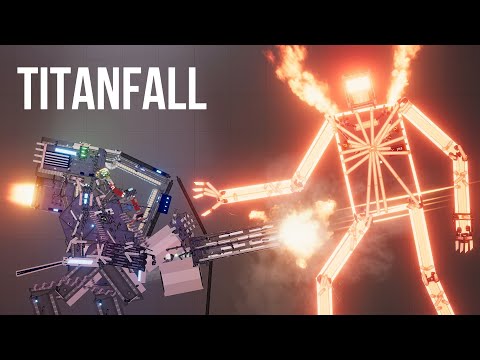 [Bot War] Titanfall vs Heat & Freeze & Electro Bots - People Playground 1.22.3