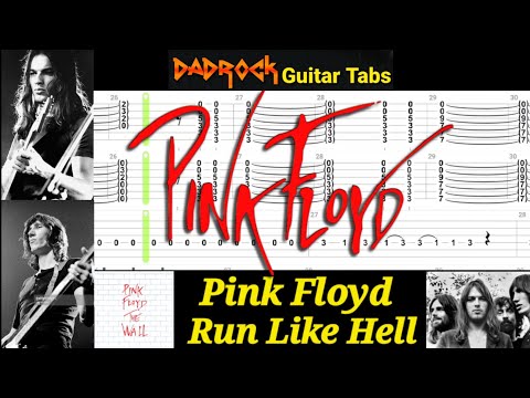Run Like Hell - Pink Floyd - Guitar + Bass TABS Lesson