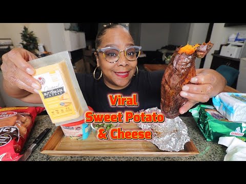 TRYING COURTNEY'S TIKTOK VIRAL SWEET POTATO AND CHEESE & MORE! HONEST REVIEW